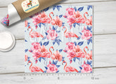 Rose pink flamingos Patterned HTV 675